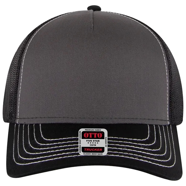Cotton Twill 5 Panel Low Profile Mesh Back Trucker Hat - Cotton Twill 5 Panel Low Profile Mesh Back Trucker Hat - Image 76 of 110