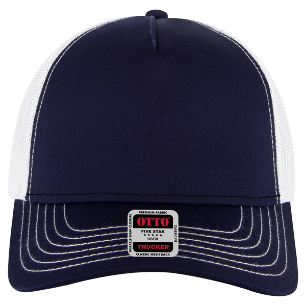 Cotton Twill 5 Panel Low Profile Mesh Back Trucker Hat - Cotton Twill 5 Panel Low Profile Mesh Back Trucker Hat - Image 83 of 110