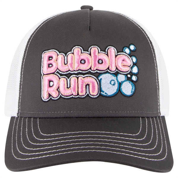 Cotton Twill 5 Panel Low Profile Mesh Back Trucker Hat - Cotton Twill 5 Panel Low Profile Mesh Back Trucker Hat - Image 0 of 110