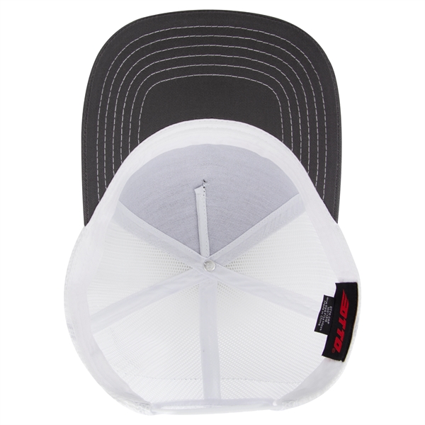 Cotton Twill 5 Panel Low Profile Mesh Back Trucker Hat - Cotton Twill 5 Panel Low Profile Mesh Back Trucker Hat - Image 94 of 110