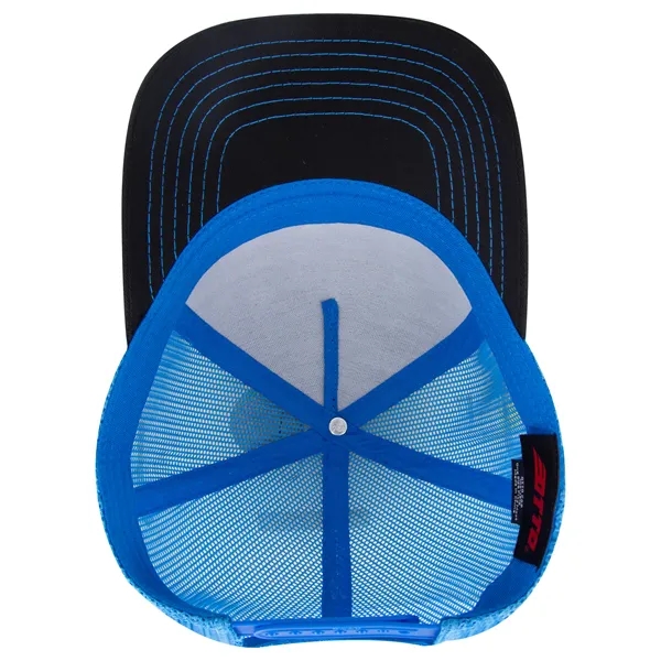 Cotton Twill 5 Panel Low Profile Mesh Back Trucker Hat - Cotton Twill 5 Panel Low Profile Mesh Back Trucker Hat - Image 101 of 110
