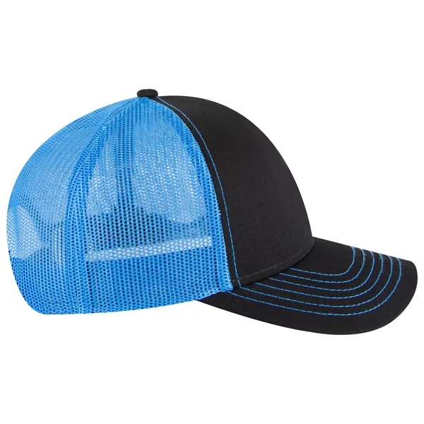 Cotton Twill 5 Panel Low Profile Mesh Back Trucker Hat - Cotton Twill 5 Panel Low Profile Mesh Back Trucker Hat - Image 103 of 110