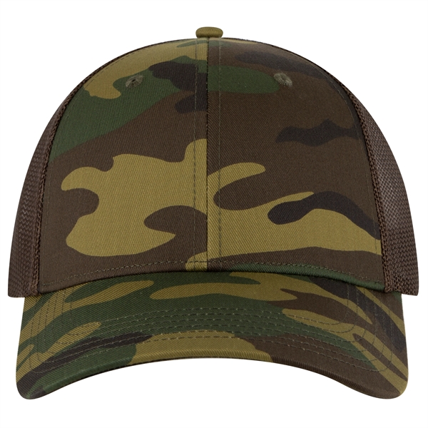6 Panel Style Camouflage Cotton Twill Mesh Back Cap - 6 Panel Style Camouflage Cotton Twill Mesh Back Cap - Image 3 of 48
