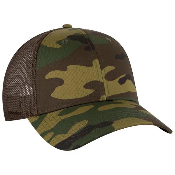 6 Panel Style Camouflage Cotton Twill Mesh Back Cap - 6 Panel Style Camouflage Cotton Twill Mesh Back Cap - Image 4 of 48