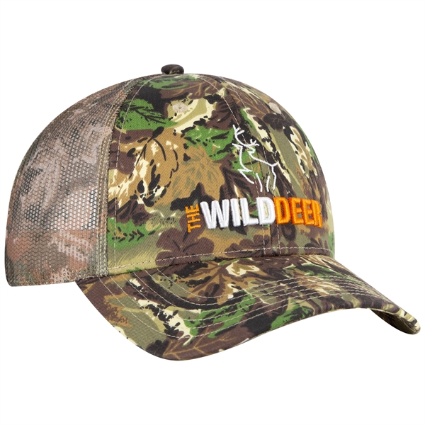 6 Panel Style Camouflage Cotton Twill Mesh Back Cap - 6 Panel Style Camouflage Cotton Twill Mesh Back Cap - Image 8 of 48