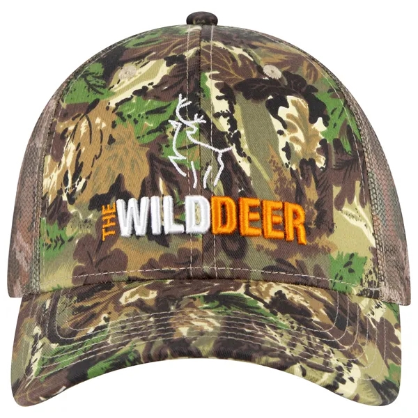 6 Panel Style Camouflage Cotton Twill Mesh Back Cap - 6 Panel Style Camouflage Cotton Twill Mesh Back Cap - Image 9 of 48