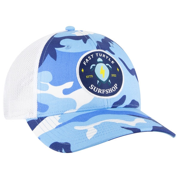 6 Panel Style Camouflage Cotton Twill Mesh Back Cap - 6 Panel Style Camouflage Cotton Twill Mesh Back Cap - Image 17 of 48