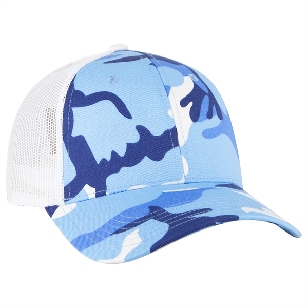 6 Panel Style Camouflage Cotton Twill Mesh Back Cap - 6 Panel Style Camouflage Cotton Twill Mesh Back Cap - Image 16 of 48