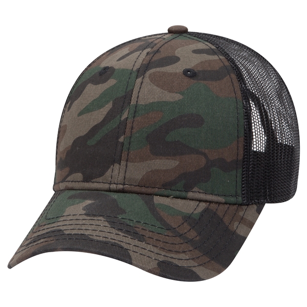 6 Panel Style Camouflage Cotton Twill Mesh Back Cap - 6 Panel Style Camouflage Cotton Twill Mesh Back Cap - Image 27 of 48