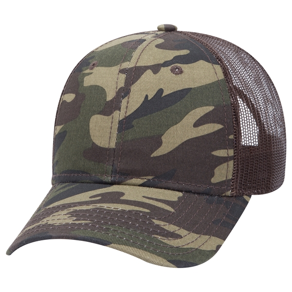 6 Panel Style Camouflage Cotton Twill Mesh Back Cap - 6 Panel Style Camouflage Cotton Twill Mesh Back Cap - Image 33 of 48