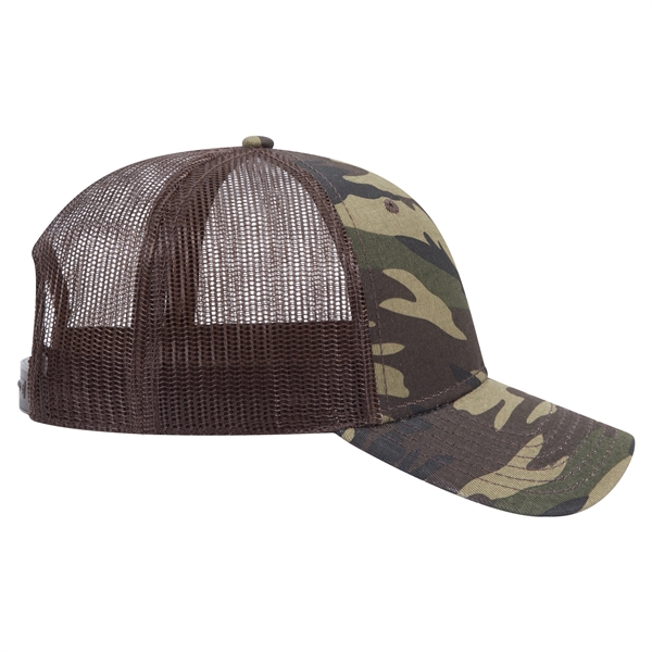6 Panel Style Camouflage Cotton Twill Mesh Back Cap - 6 Panel Style Camouflage Cotton Twill Mesh Back Cap - Image 35 of 48