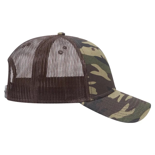 6 Panel Style Camouflage Cotton Twill Mesh Back Cap - 6 Panel Style Camouflage Cotton Twill Mesh Back Cap - Image 39 of 48