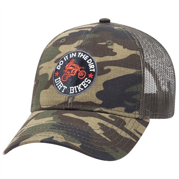 6 Panel Style Camouflage Cotton Twill Mesh Back Cap - 6 Panel Style Camouflage Cotton Twill Mesh Back Cap - Image 46 of 48