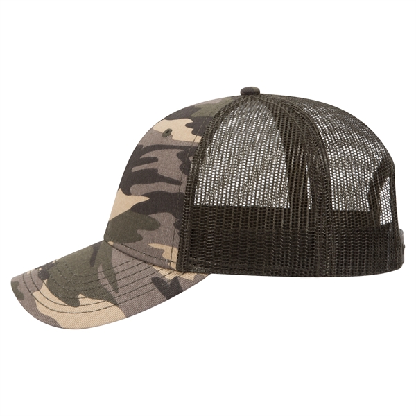 6 Panel Style Camouflage Cotton Twill Mesh Back Cap - 6 Panel Style Camouflage Cotton Twill Mesh Back Cap - Image 47 of 48
