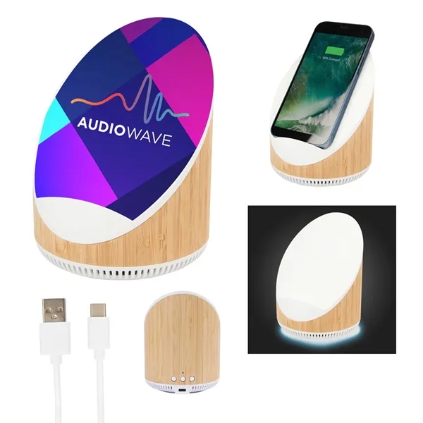 Edgewood Bamboo Speaker & Wireless Charger - Edgewood Bamboo Speaker & Wireless Charger - Image 0 of 7