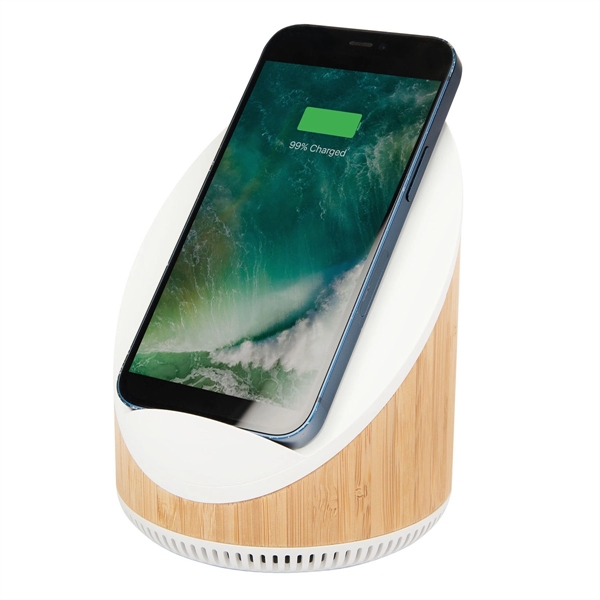 Edgewood Bamboo Speaker & Wireless Charger - Edgewood Bamboo Speaker & Wireless Charger - Image 6 of 7