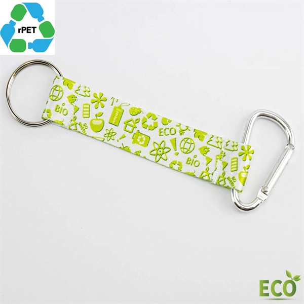 3/4" rPET Recycled Polyester Pocket Lanyard Carabiner - 3/4" rPET Recycled Polyester Pocket Lanyard Carabiner - Image 0 of 0