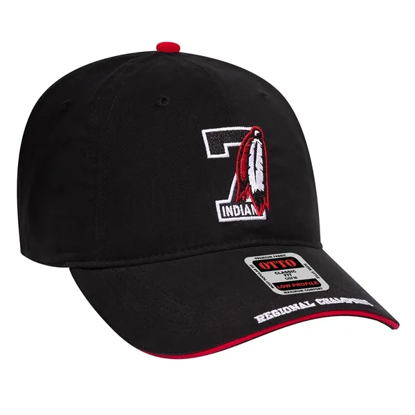 Brushed Cotton Twill Sandwich Visor 6 Panel Baseball Cap - Brushed Cotton Twill Sandwich Visor 6 Panel Baseball Cap - Image 15 of 47