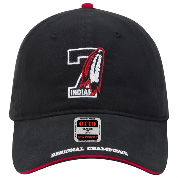 Brushed Cotton Twill Sandwich Visor 6 Panel Baseball Cap - Brushed Cotton Twill Sandwich Visor 6 Panel Baseball Cap - Image 20 of 47