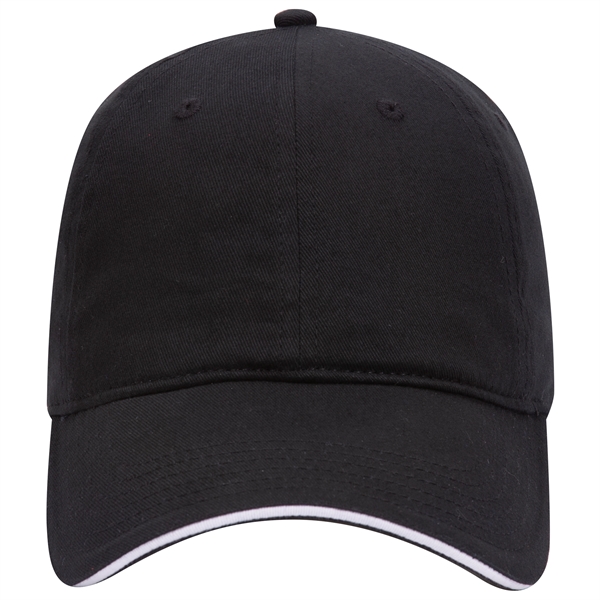 Brushed Cotton Twill Sandwich Visor 6 Panel Baseball Cap - Brushed Cotton Twill Sandwich Visor 6 Panel Baseball Cap - Image 25 of 47