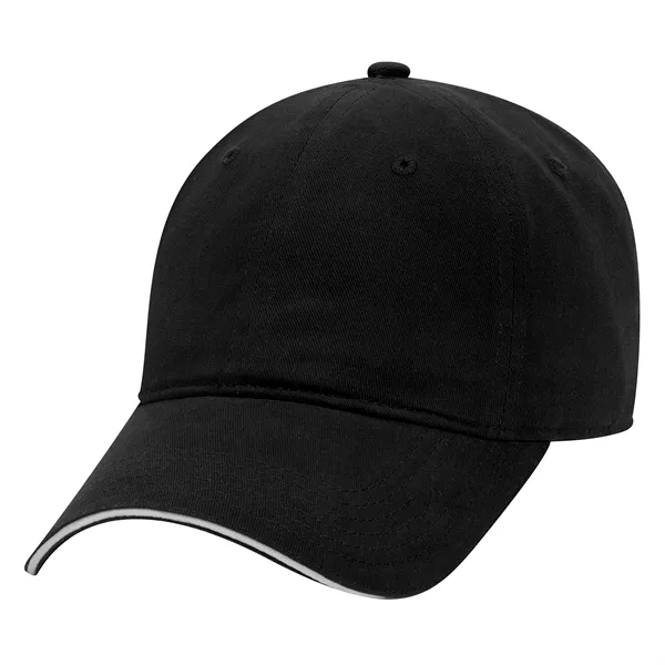 Brushed Cotton Twill Sandwich Visor 6 Panel Baseball Cap - Brushed Cotton Twill Sandwich Visor 6 Panel Baseball Cap - Image 26 of 47