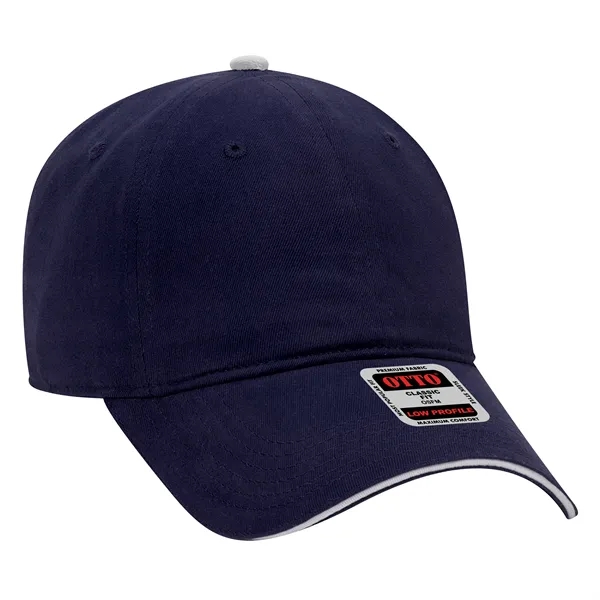 Brushed Cotton Twill Sandwich Visor 6 Panel Baseball Cap - Brushed Cotton Twill Sandwich Visor 6 Panel Baseball Cap - Image 29 of 47