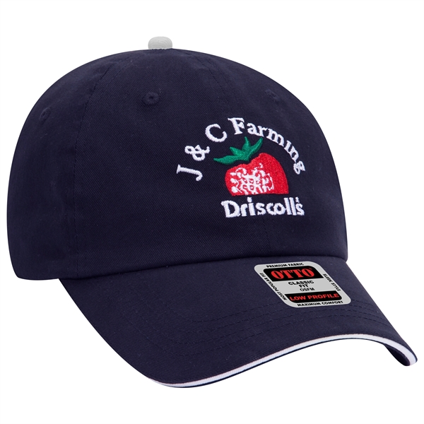 Brushed Cotton Twill Sandwich Visor 6 Panel Baseball Cap - Brushed Cotton Twill Sandwich Visor 6 Panel Baseball Cap - Image 30 of 47