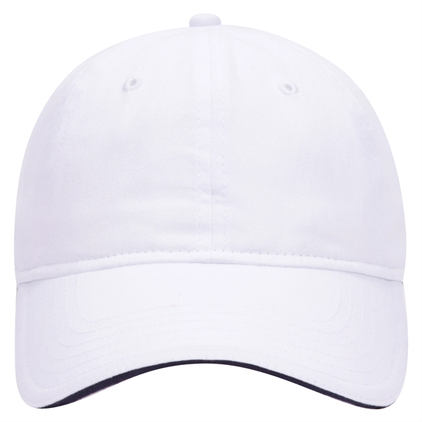 Brushed Cotton Twill Sandwich Visor 6 Panel Baseball Cap - Brushed Cotton Twill Sandwich Visor 6 Panel Baseball Cap - Image 38 of 47