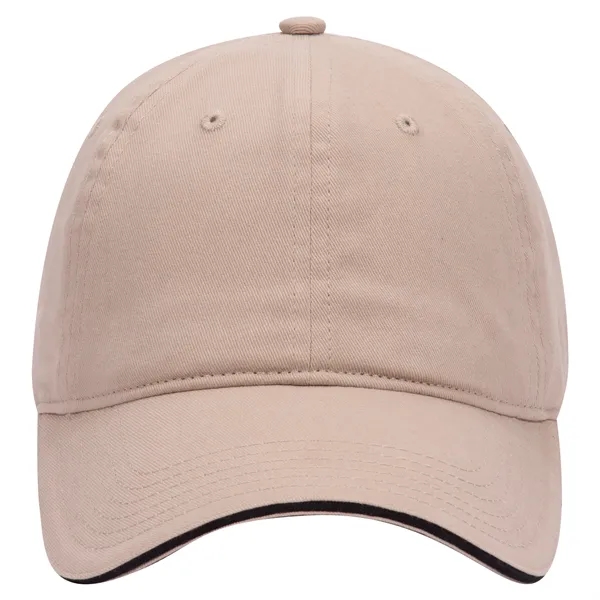 Brushed Cotton Twill Sandwich Visor 6 Panel Baseball Cap - Brushed Cotton Twill Sandwich Visor 6 Panel Baseball Cap - Image 44 of 47