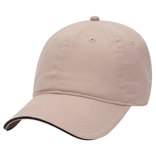Brushed Cotton Twill Sandwich Visor 6 Panel Baseball Cap - Brushed Cotton Twill Sandwich Visor 6 Panel Baseball Cap - Image 45 of 47