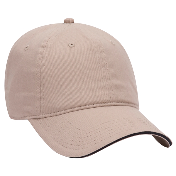 Brushed Cotton Twill Sandwich Visor 6 Panel Baseball Cap - Brushed Cotton Twill Sandwich Visor 6 Panel Baseball Cap - Image 42 of 47