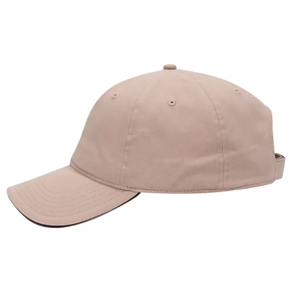 Brushed Cotton Twill Sandwich Visor 6 Panel Baseball Cap - Brushed Cotton Twill Sandwich Visor 6 Panel Baseball Cap - Image 46 of 47
