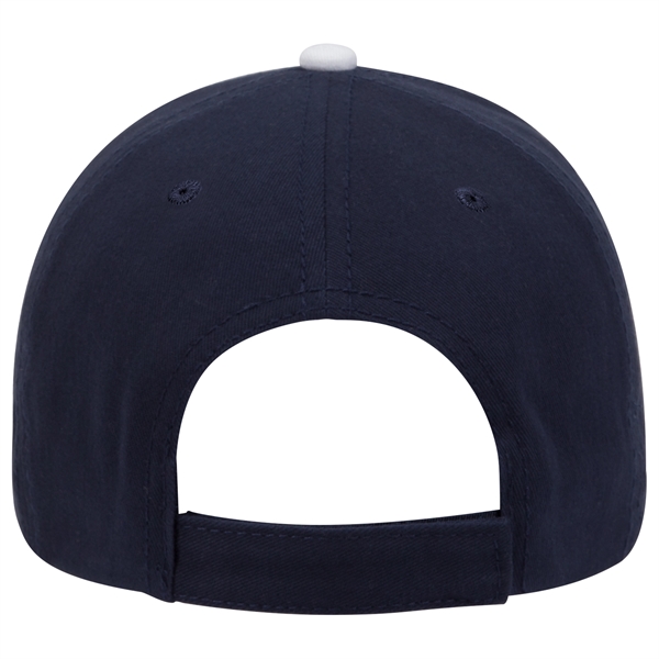 6 Panel Brushed Cotton Twill Sandwich Visor Dad Hat - 6 Panel Brushed Cotton Twill Sandwich Visor Dad Hat - Image 5 of 19