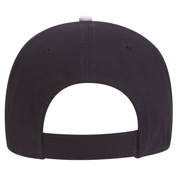 6 Panel Brushed Cotton Twill Sandwich Visor Dad Hat - 6 Panel Brushed Cotton Twill Sandwich Visor Dad Hat - Image 9 of 19