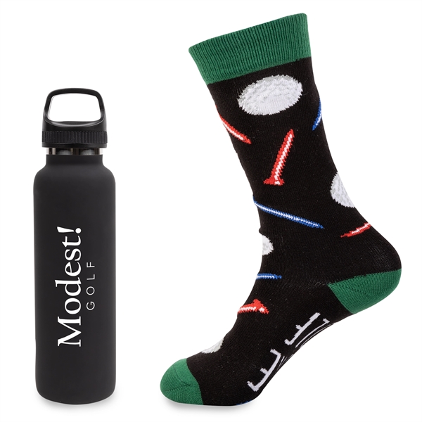 Custom Less Work, More Golf Satin Tumbler Gift Set