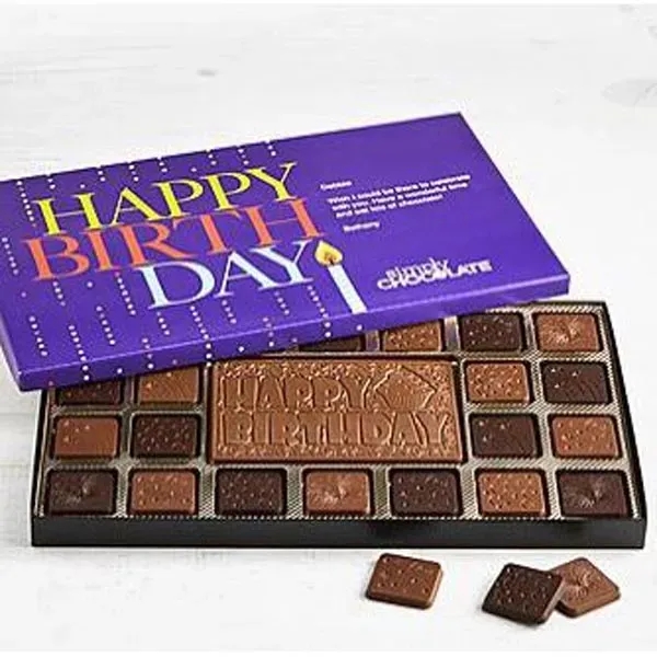 Simply Chocolate Happy Birthday Personalized Box