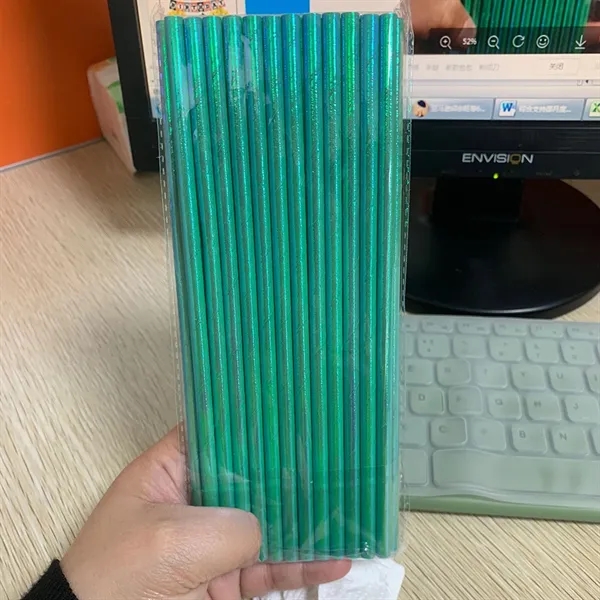 Premium Iridescent Disposable Drinking Paper Straws - Premium Iridescent Disposable Drinking Paper Straws - Image 3 of 3