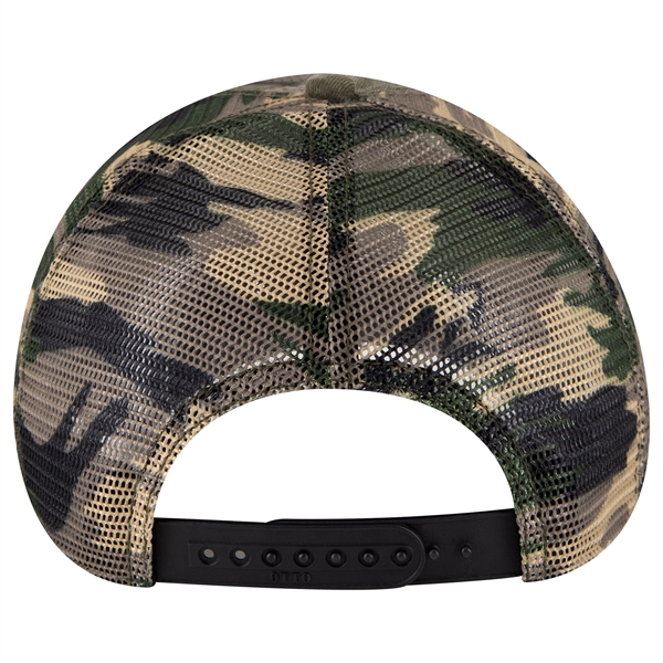 6 Panel US Flag Design Visor/Soft Mesh Back Baseball Cap - 6 Panel US Flag Design Visor/Soft Mesh Back Baseball Cap - Image 27 of 34