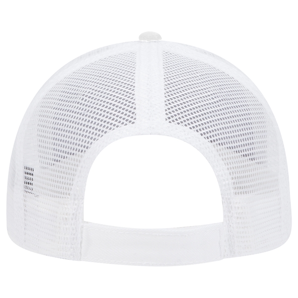 Cotton Twill Flipped Edge Visor 6Panel Mesh Back Trucker Hat - Cotton Twill Flipped Edge Visor 6Panel Mesh Back Trucker Hat - Image 2 of 39