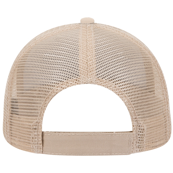 Cotton Twill Flipped Edge Visor 6Panel Mesh Back Trucker Hat - Cotton Twill Flipped Edge Visor 6Panel Mesh Back Trucker Hat - Image 29 of 39