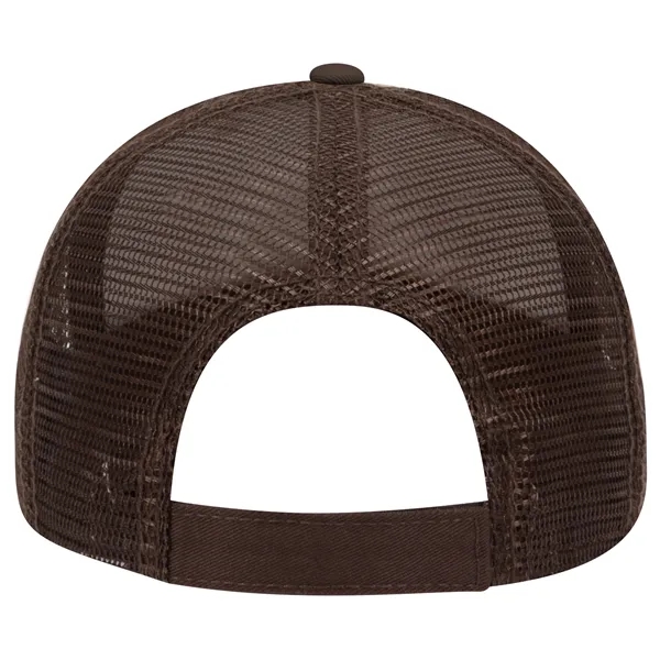 Cotton Twill Flipped Edge Visor 6Panel Mesh Back Trucker Hat - Cotton Twill Flipped Edge Visor 6Panel Mesh Back Trucker Hat - Image 35 of 39