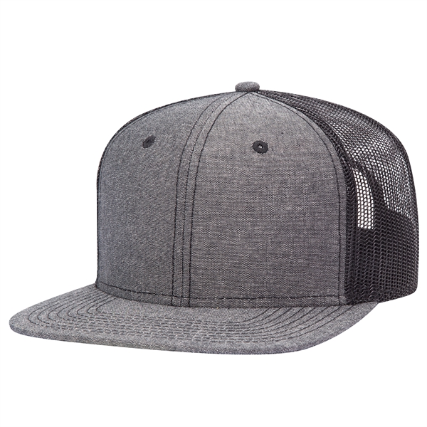 Cotton Blend 6 Panel Mesh Back Hat - Cotton Blend 6 Panel Mesh Back Hat - Image 5 of 83
