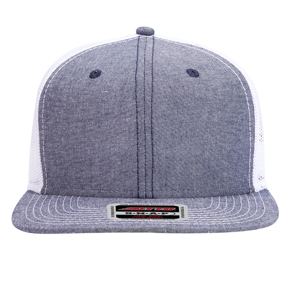 Cotton Blend 6 Panel Mesh Back Hat - Cotton Blend 6 Panel Mesh Back Hat - Image 16 of 83