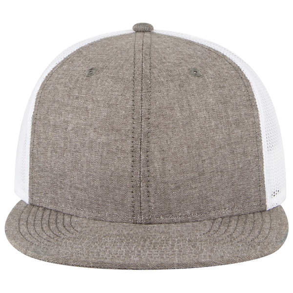 Cotton Blend 6 Panel Mesh Back Hat - Cotton Blend 6 Panel Mesh Back Hat - Image 29 of 83