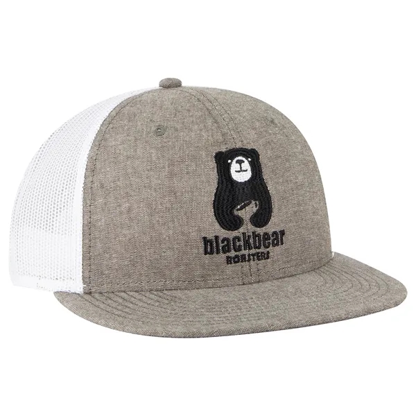 Cotton Blend 6 Panel Mesh Back Hat - Cotton Blend 6 Panel Mesh Back Hat - Image 27 of 83