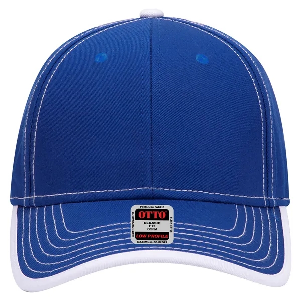 Cotton Twill/Contrast Stitching Trim Visor 6 Panel Cap - Cotton Twill/Contrast Stitching Trim Visor 6 Panel Cap - Image 3 of 54