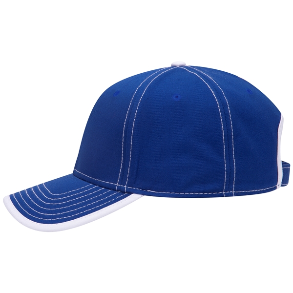 Cotton Twill/Contrast Stitching Trim Visor 6 Panel Cap - Cotton Twill/Contrast Stitching Trim Visor 6 Panel Cap - Image 5 of 54