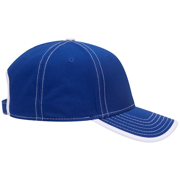 Cotton Twill/Contrast Stitching Trim Visor 6 Panel Cap - Cotton Twill/Contrast Stitching Trim Visor 6 Panel Cap - Image 6 of 54