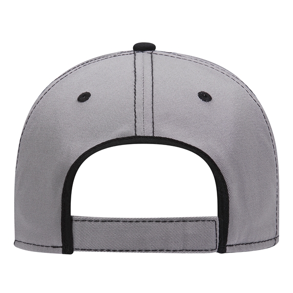Cotton Twill/Contrast Stitching Trim Visor 6 Panel Cap - Cotton Twill/Contrast Stitching Trim Visor 6 Panel Cap - Image 32 of 54