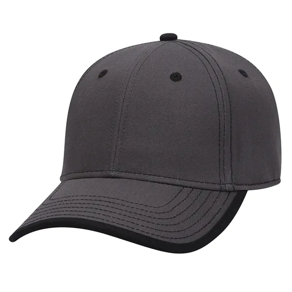 Cotton Twill/Contrast Stitching Trim Visor 6 Panel Cap - Cotton Twill/Contrast Stitching Trim Visor 6 Panel Cap - Image 40 of 54